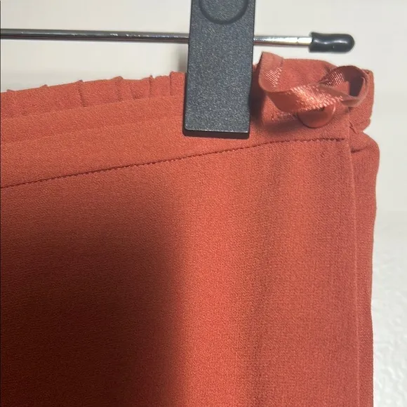 100% Silk Elegant Rust Skirt NWT