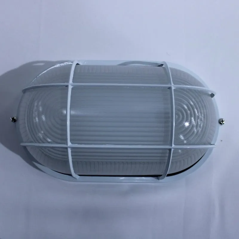 Bulkhead LED BHY3021W/LED Oval Grid White