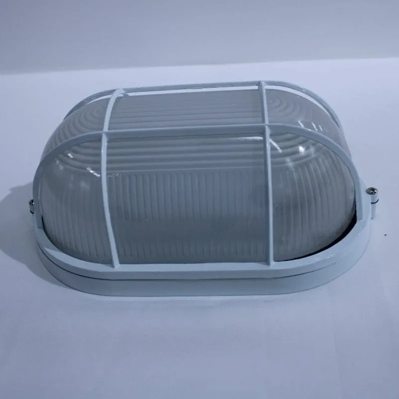 Bulkhead LED BHY3021W/LED Oval Grid White