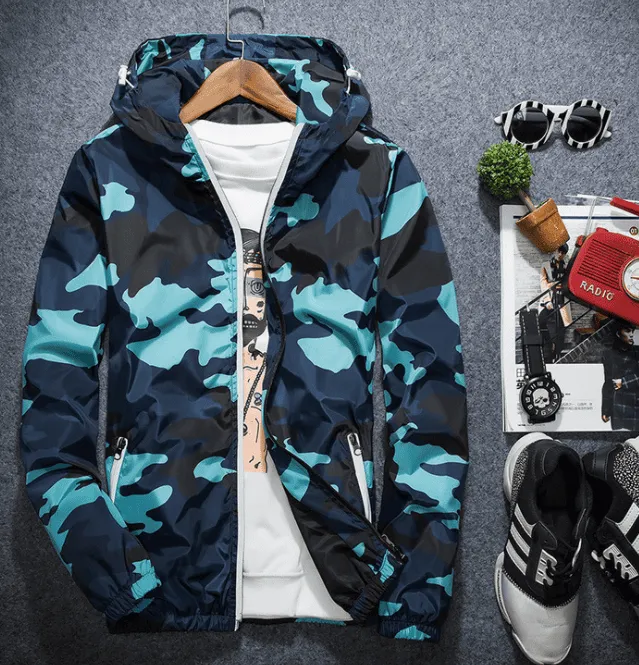 Camouflage Windbreaker Jacket