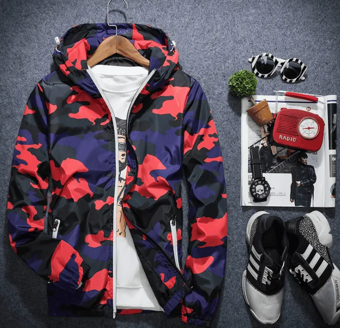 Camouflage Windbreaker Jacket