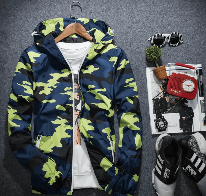 Camouflage Windbreaker Jacket