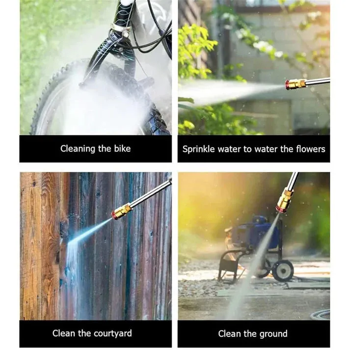Crony HL-777 Car wash Cordless Electric High Pressure Car Washer Manual Rechargeable Car Washing Machine with Adjustable 3-in-1 Nozzle and Hose Pipe