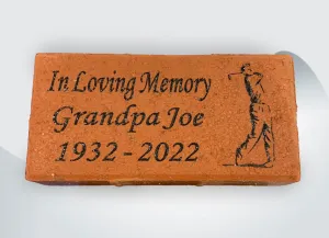 Custom Engraved Red Brick For Outdoor Memorial - IUBRICK100
