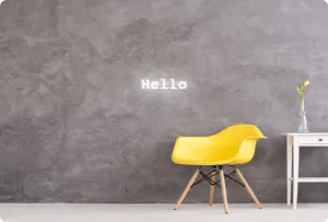 Custom order: Hello