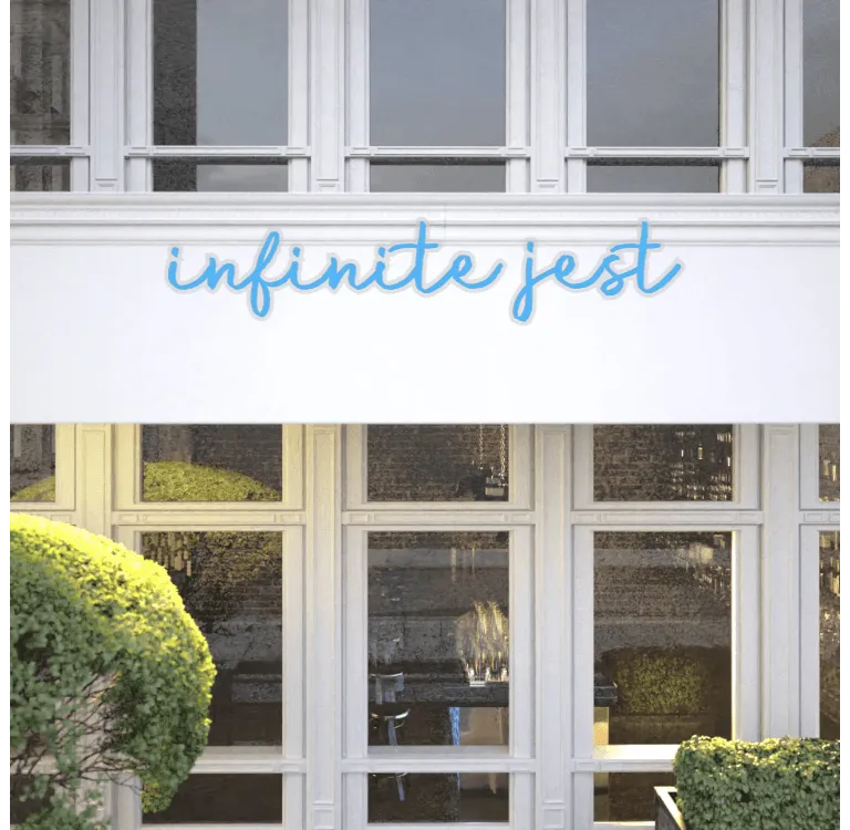 Custom text: infinite jest