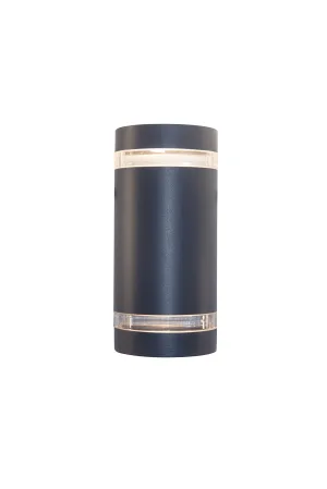Eco Light Modern Outdoor Wall Light Focus Up and Downlight GU10ÊFitting IP44Ê6040ÊGr