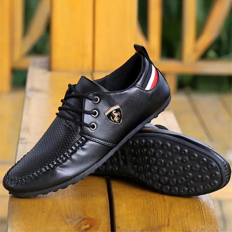 Fashion Lace Up Soft Flats Driving Shoes