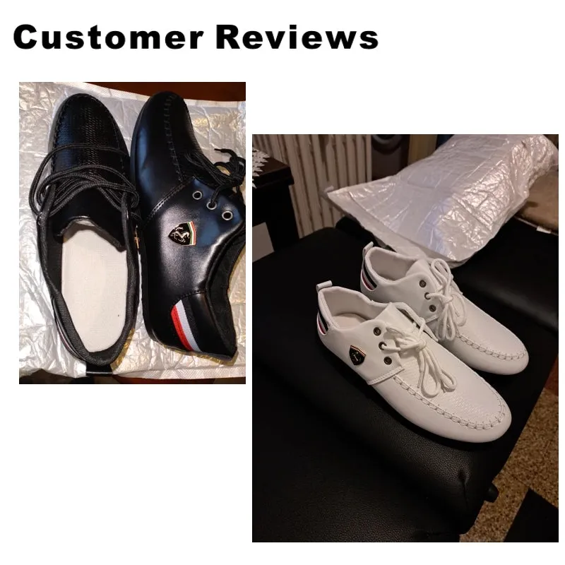 Fashion Lace Up Soft Flats Driving Shoes