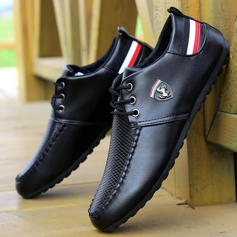 Fashion Lace Up Soft Flats Driving Shoes