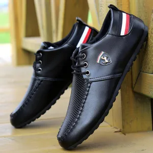 Fashion Lace Up Soft Flats Driving Shoes