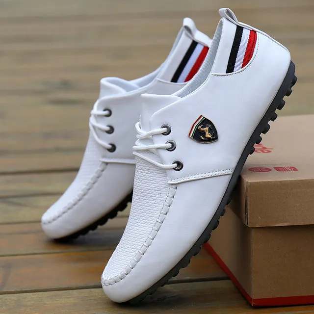 Fashion Lace Up Soft Flats Driving Shoes