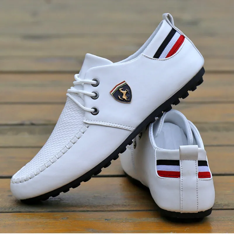 Fashion Lace Up Soft Flats Driving Shoes
