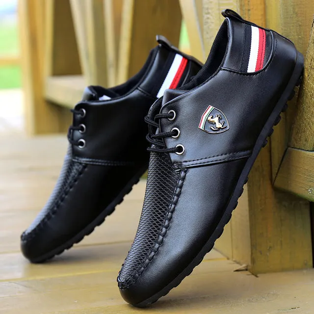 Fashion Lace Up Soft Flats Driving Shoes