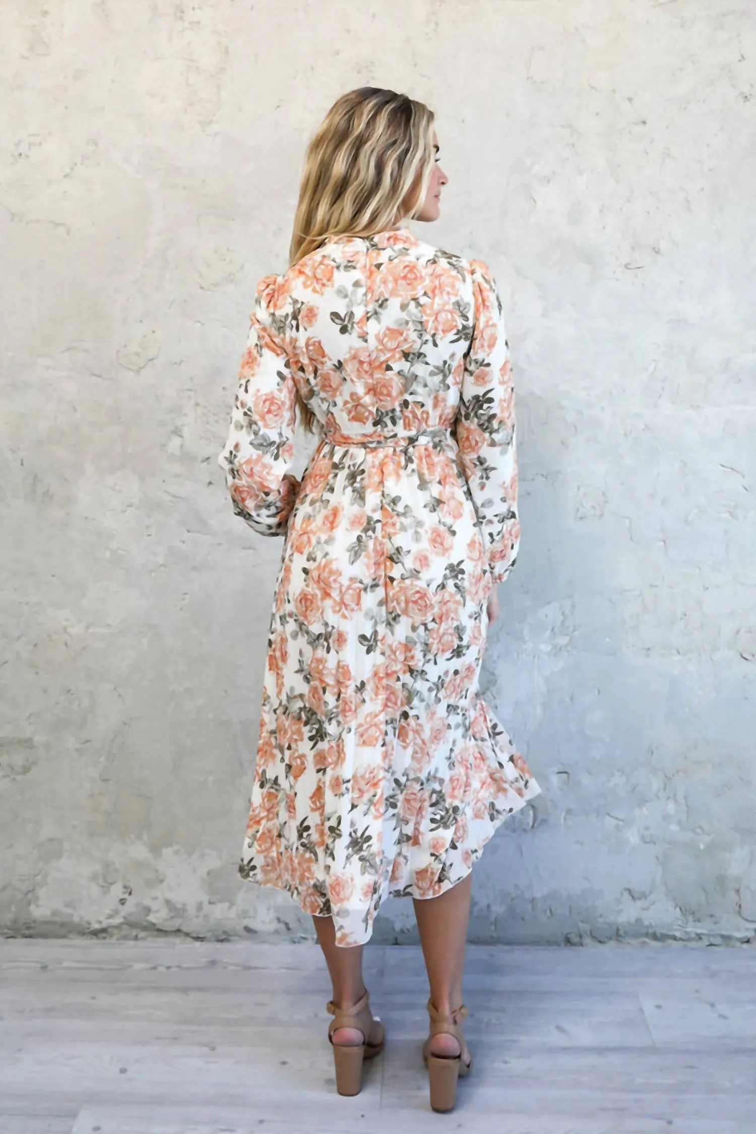 Felicity Rose Dress In Cream Multi