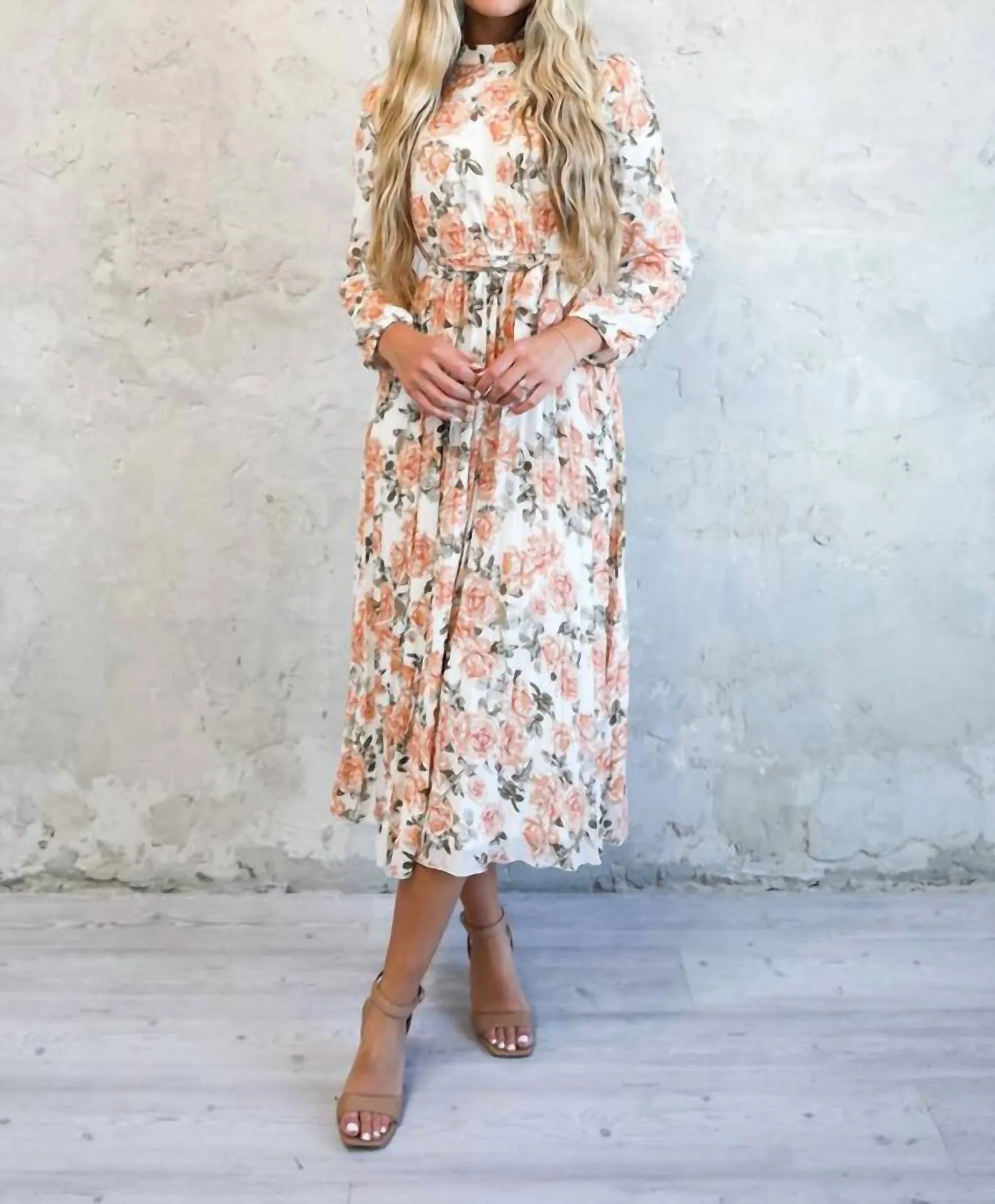 Felicity Rose Dress In Cream Multi