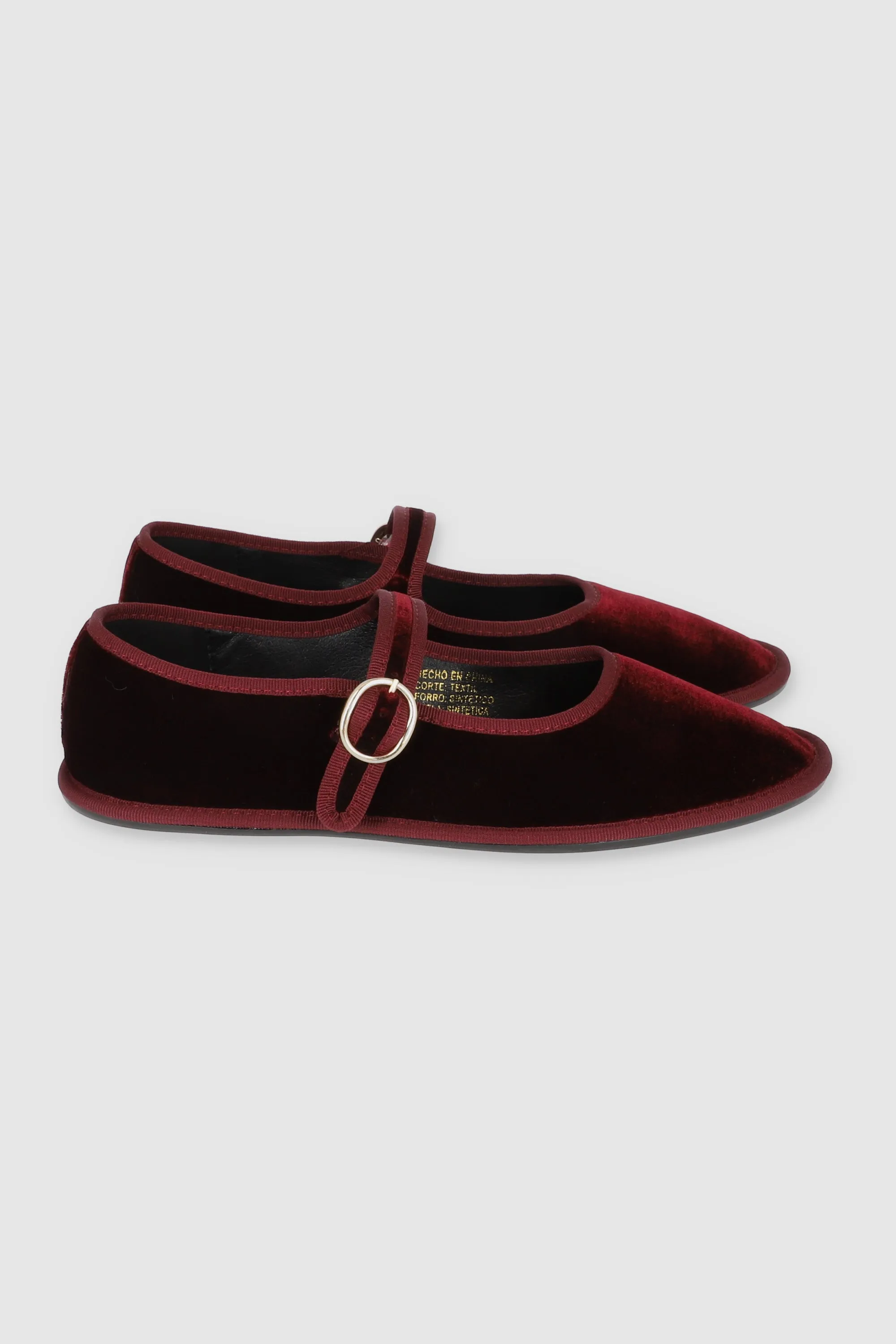 Flats Terciopelo Mary Jane