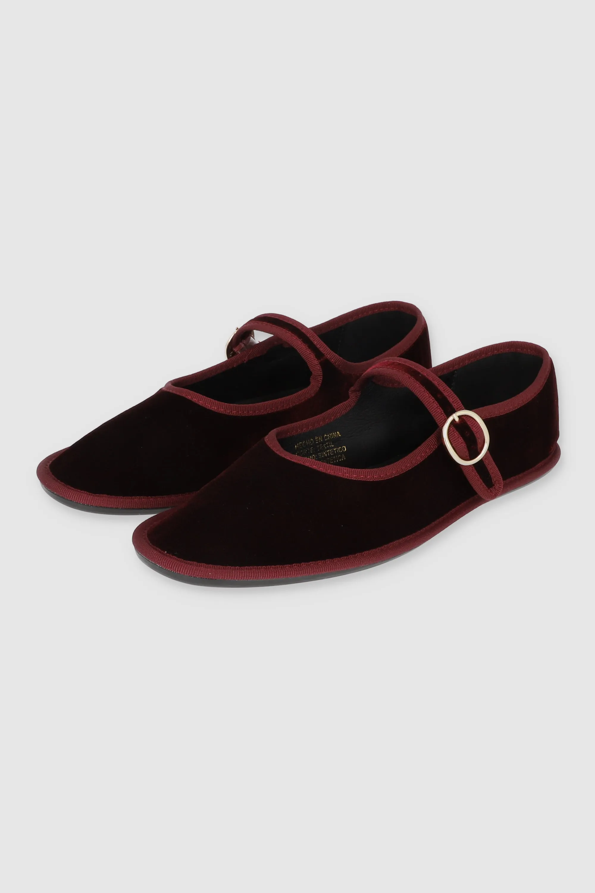 Flats Terciopelo Mary Jane