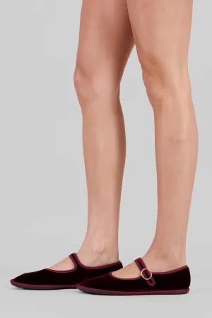 Flats Terciopelo Mary Jane