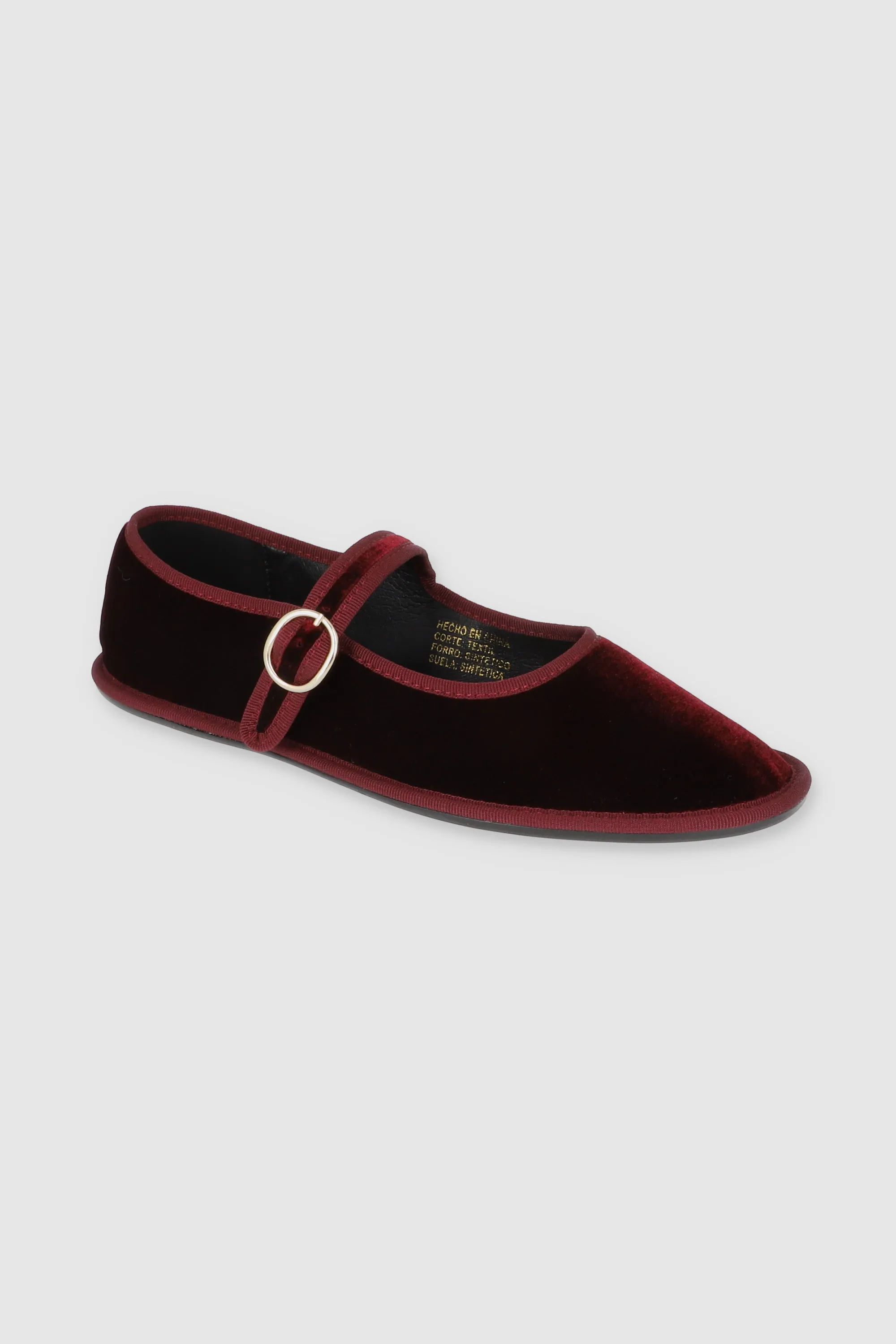 Flats Terciopelo Mary Jane
