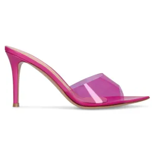 Gianvito Rossi Elle 85mm point-toe mules "Pink"