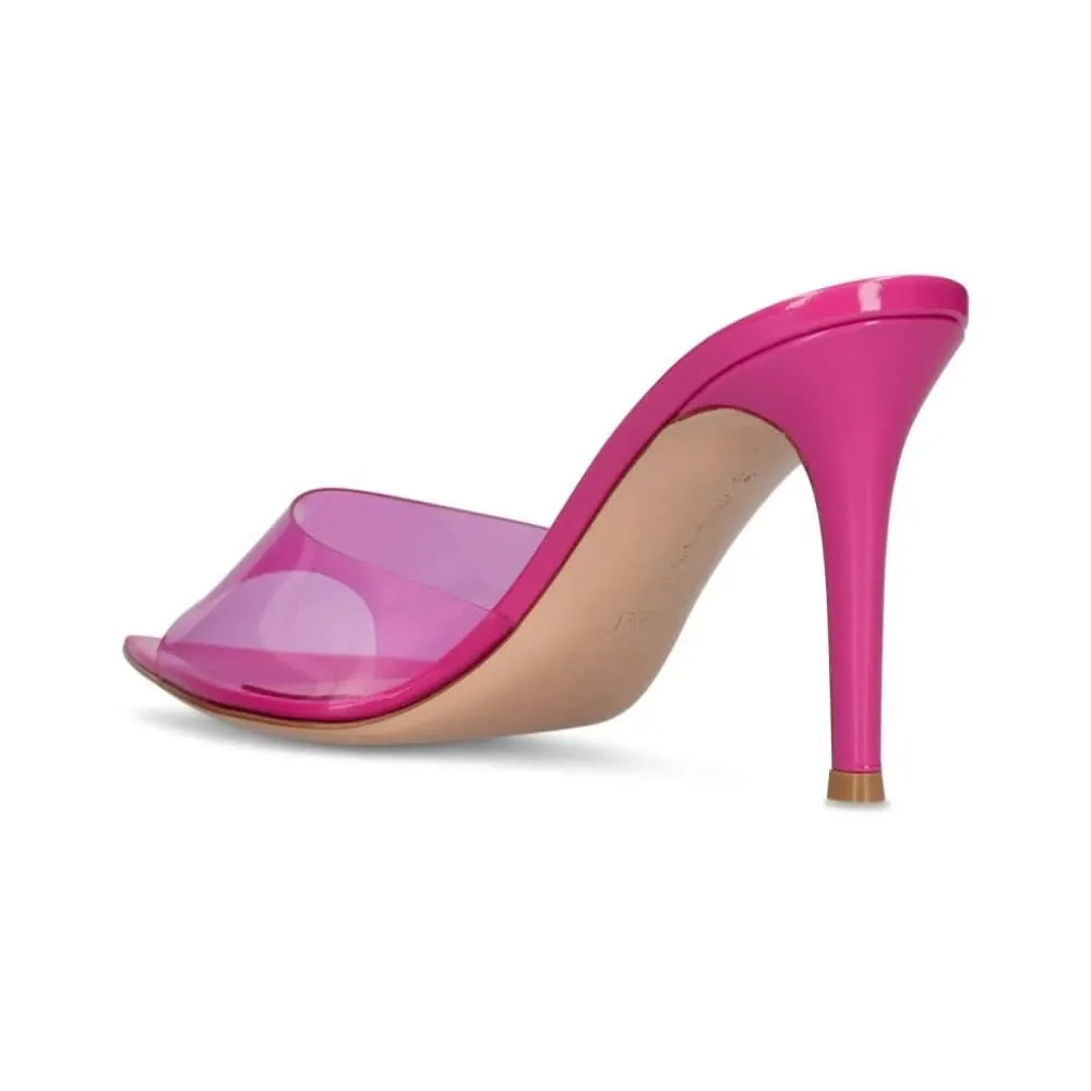Gianvito Rossi Elle 85mm point-toe mules "Pink"