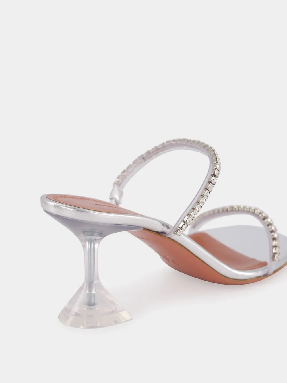 Gilda Glass Slipper with Crystal Straps