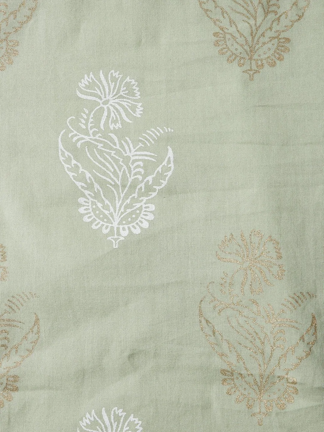 Green Print Kurta