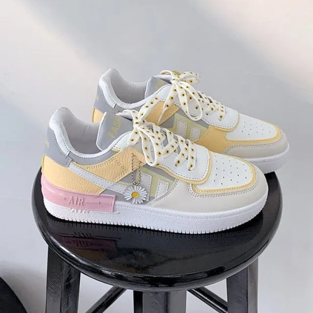 Kawaii Pastel Aesthetic Platform Trainers