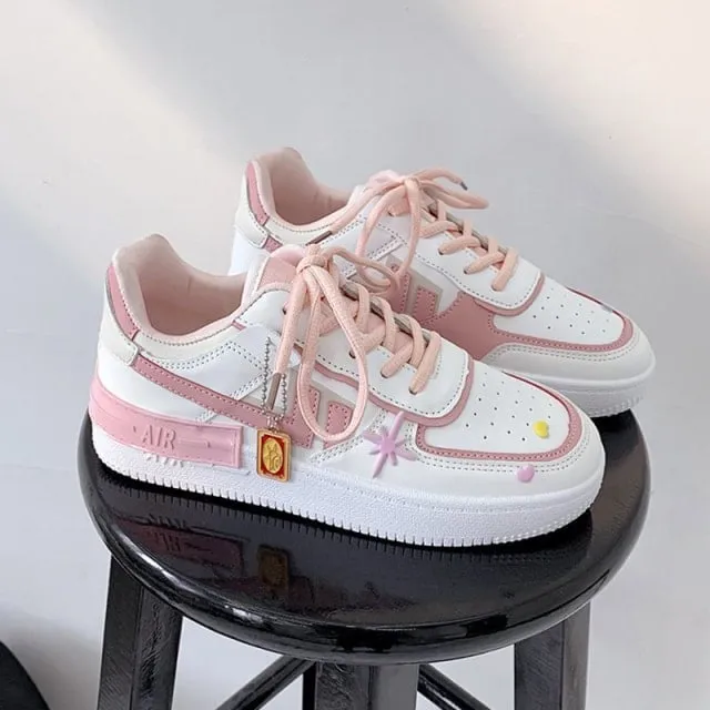 Kawaii Pastel Aesthetic Platform Trainers