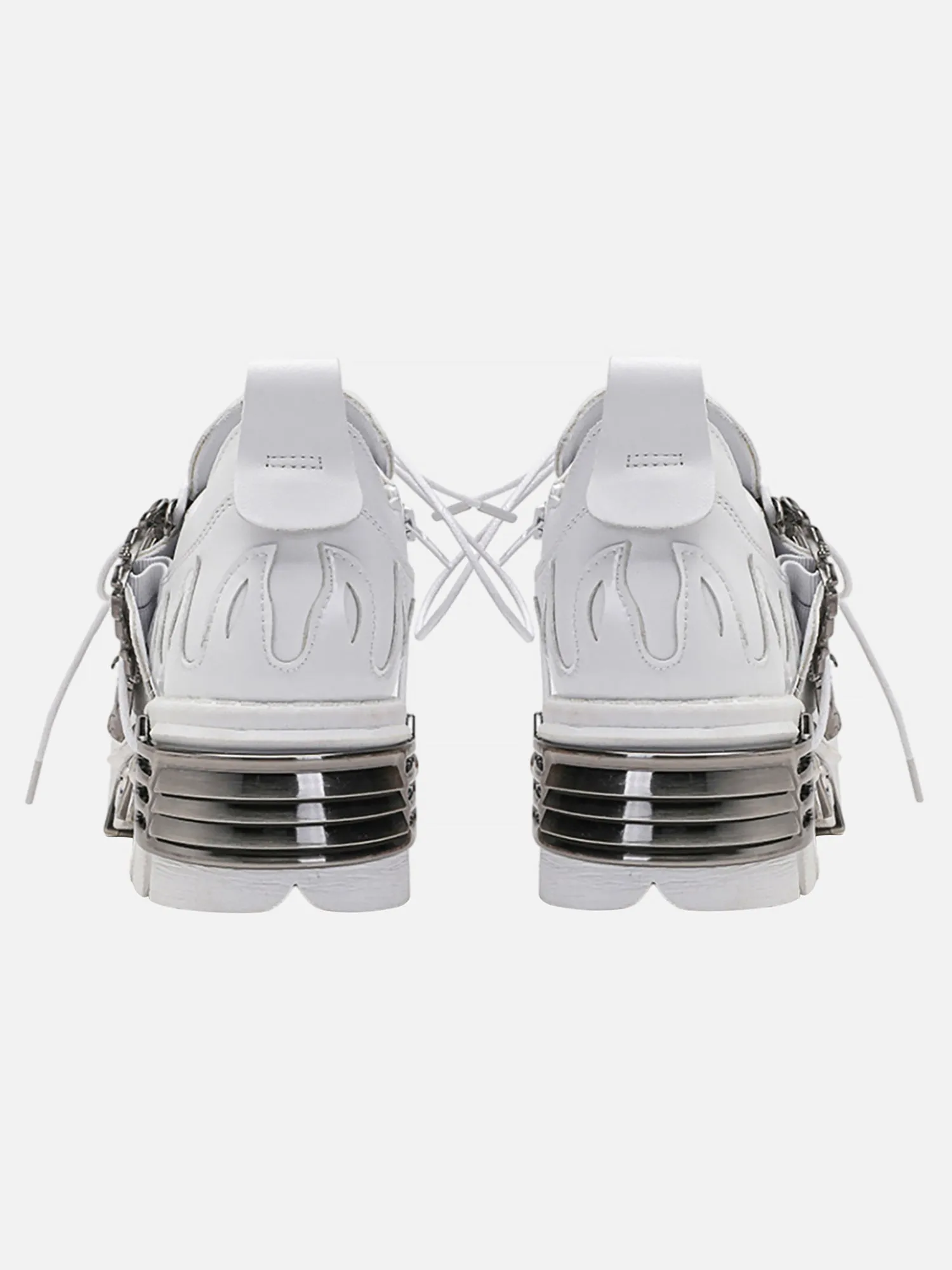 Kicksteria - Dark Metal Heavy-soled Small Leather Shoes