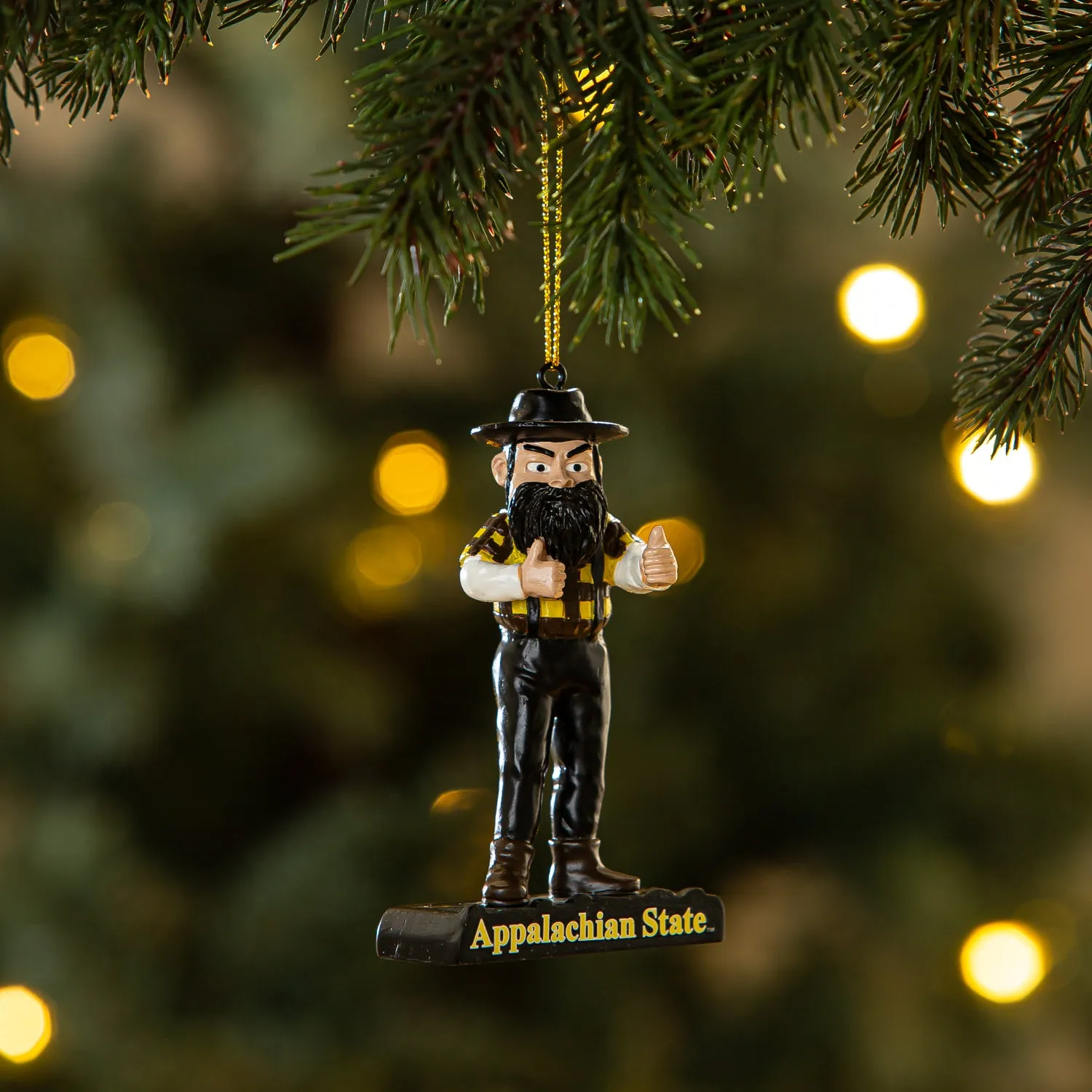 Mascot Statue Ornament, Appalachian State University,3ot988ms