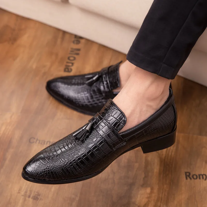 Men Faux Leather Casual Loafers Driving Flats Shoes