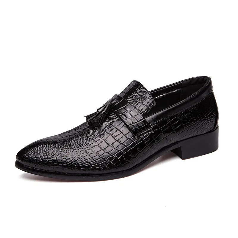 Men Faux Leather Casual Loafers Driving Flats Shoes