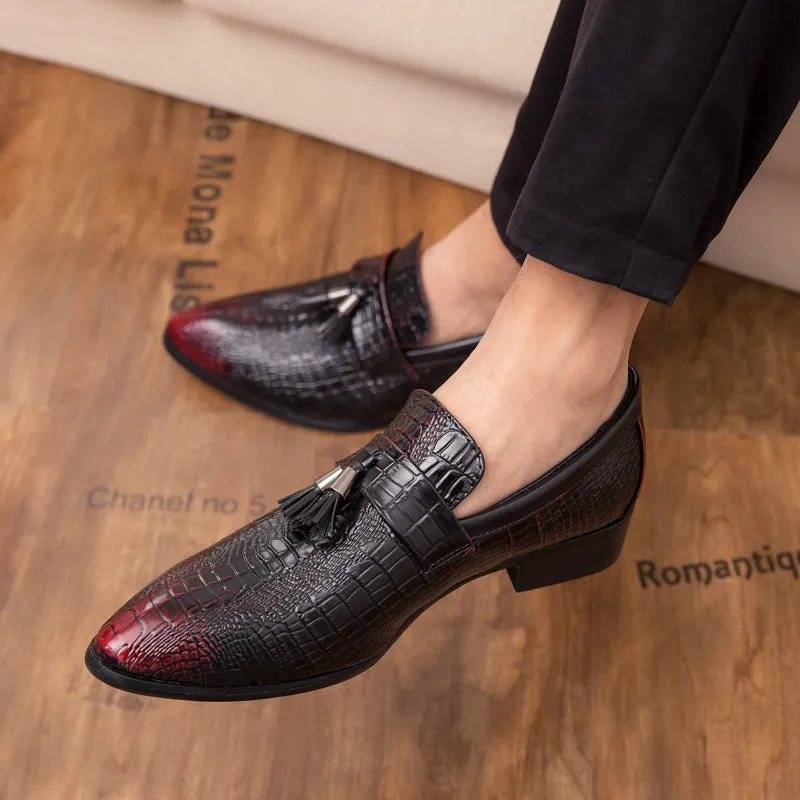 Men Faux Leather Casual Loafers Driving Flats Shoes