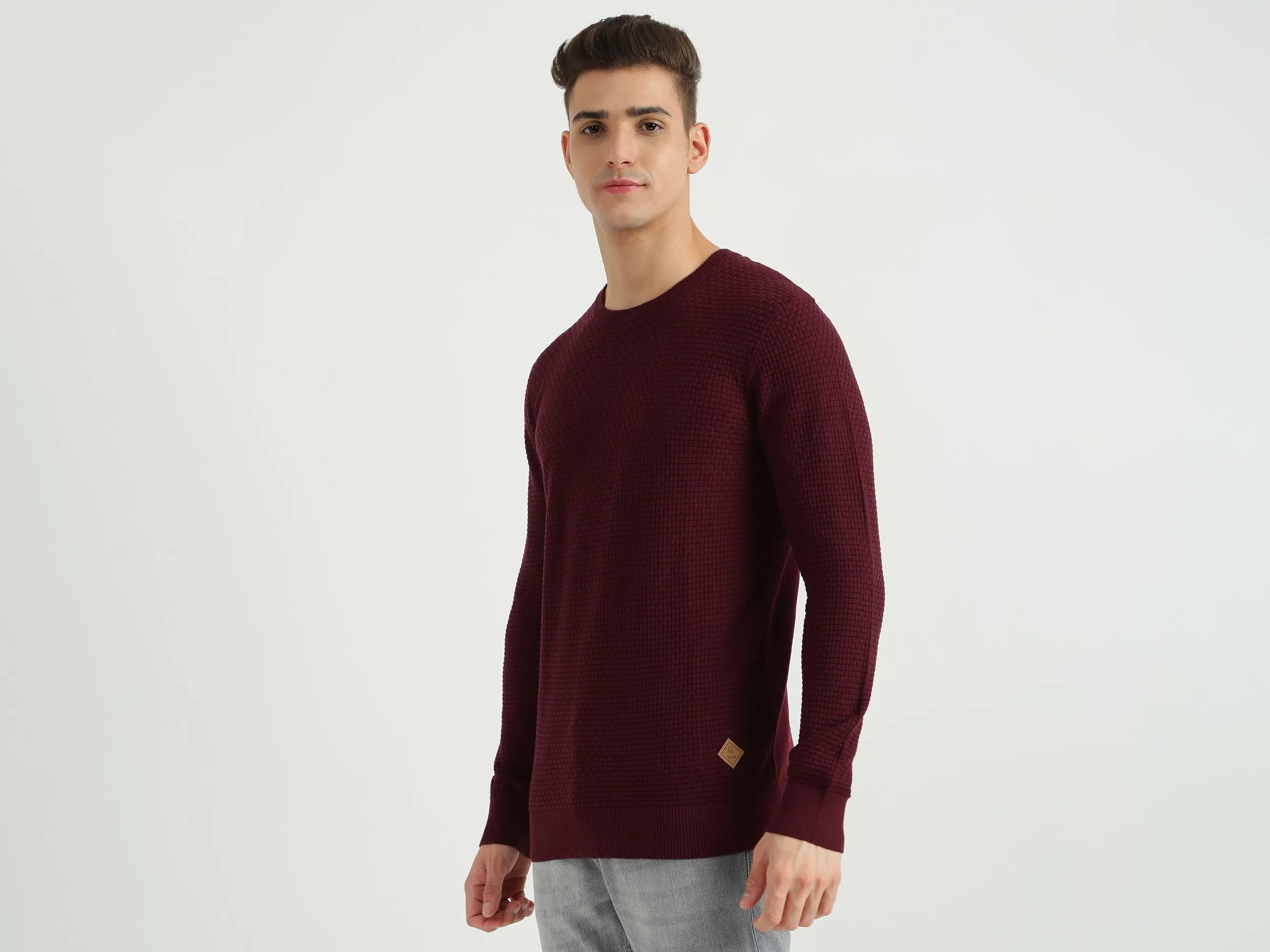 Mens Long Sleeve Solid Sweatshirt