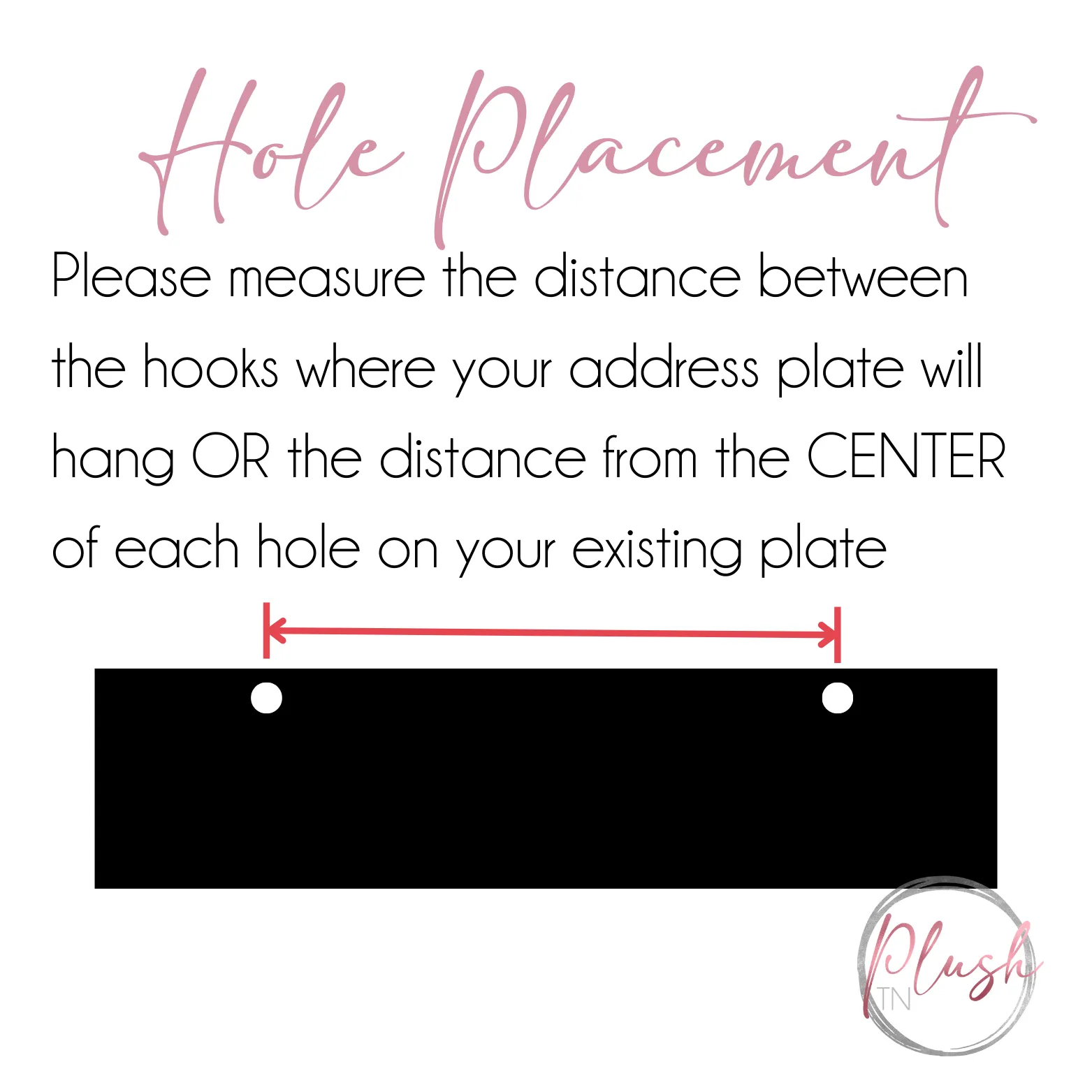 Metal Address Plate/Number Plate for Mailbox