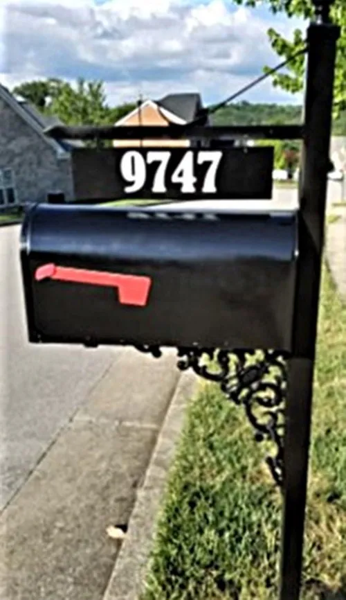Metal Address Plate/Number Plate for Mailbox