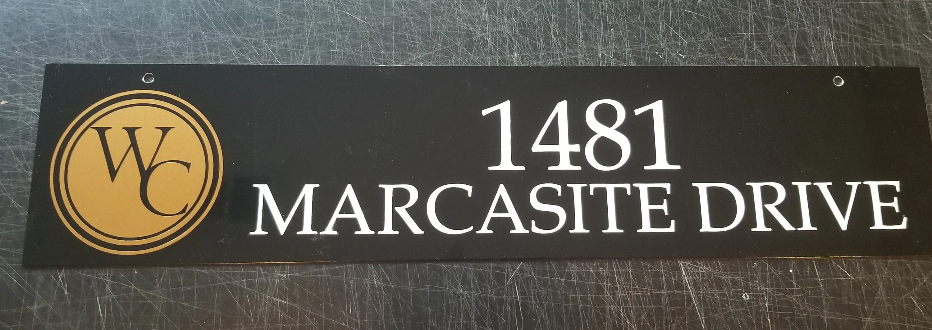 Metal Address Plate/Number Plate for Mailbox