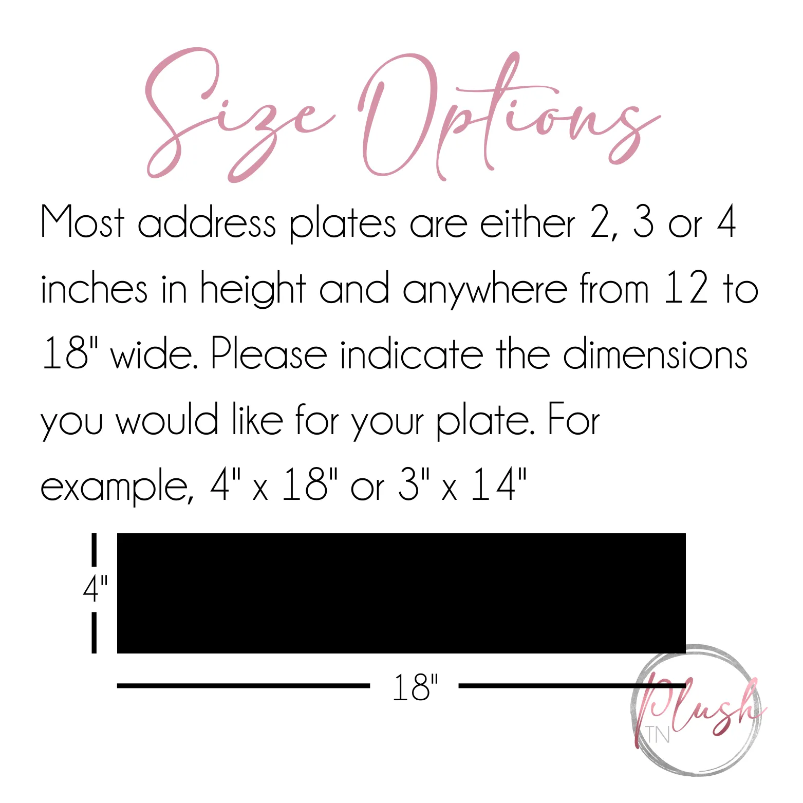 Metal Address Plate/Number Plate for Mailbox