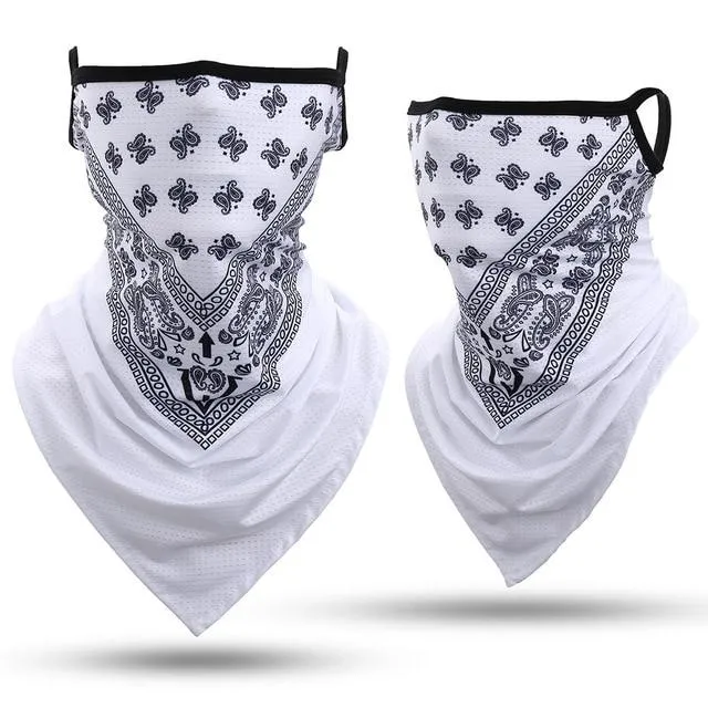 Motorrad Bandana White