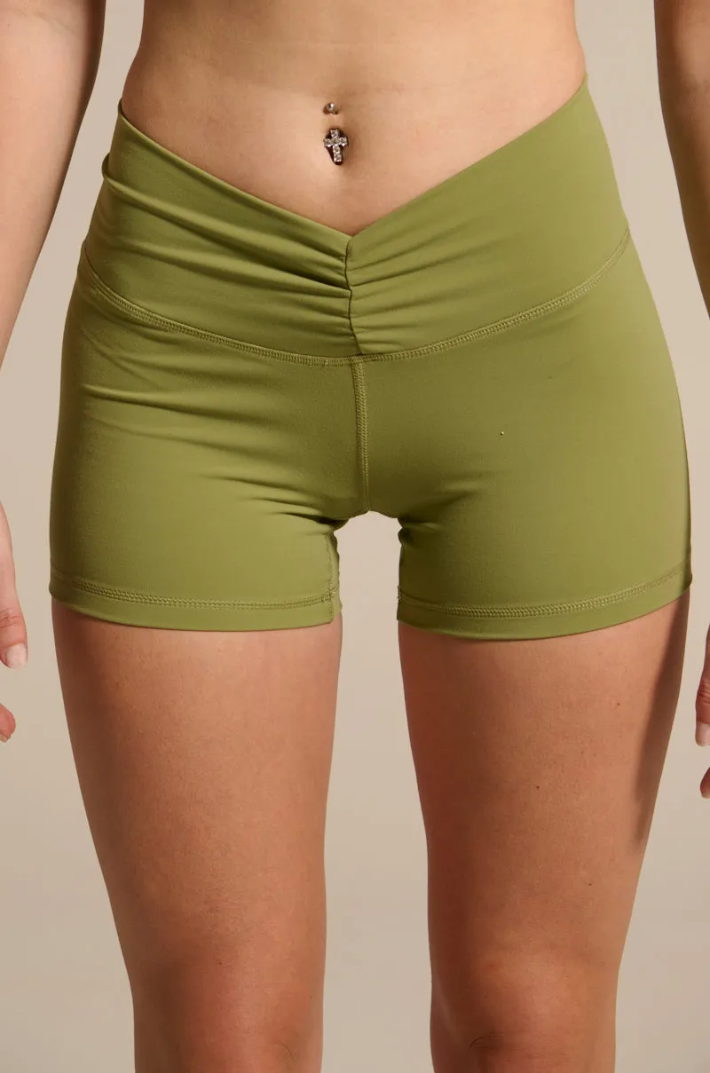 PAXTON SEXY RUCHED BIKER SHORTS