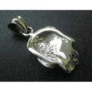 Phantom Skull Sterling Silver Biker Pendant