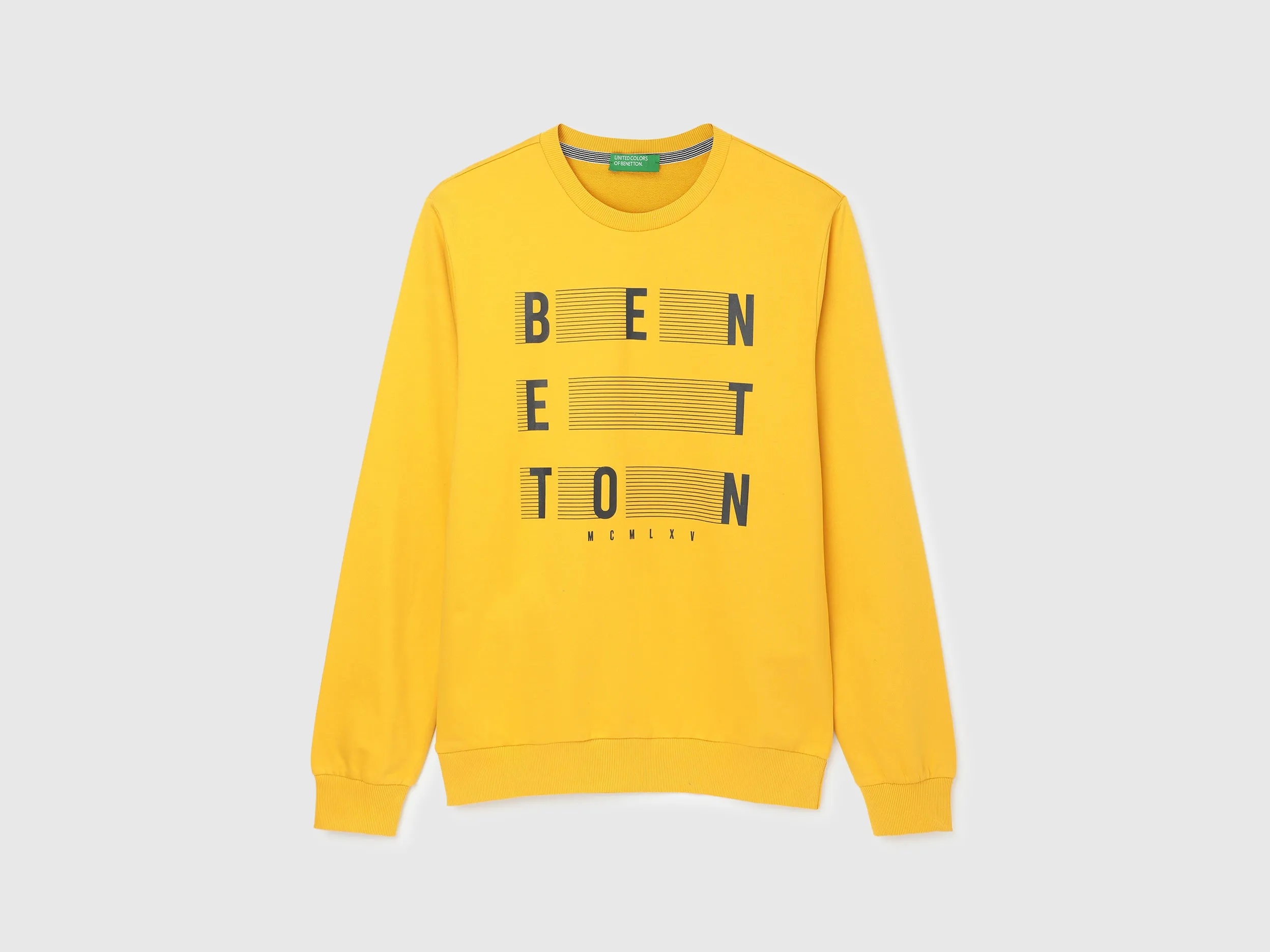 Regular Fit Round Neck Printed Sweatshirt