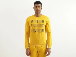 Regular Fit Round Neck Printed Sweatshirt