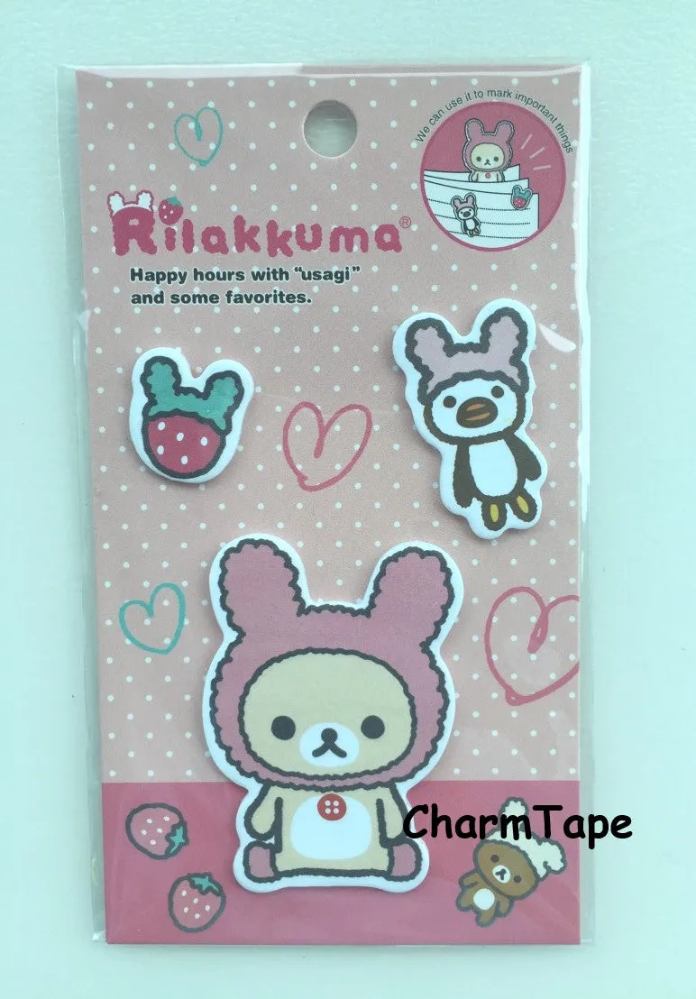 Rilakkuma bear Sticky Post It Memo Note Pad 45 sheets SS382