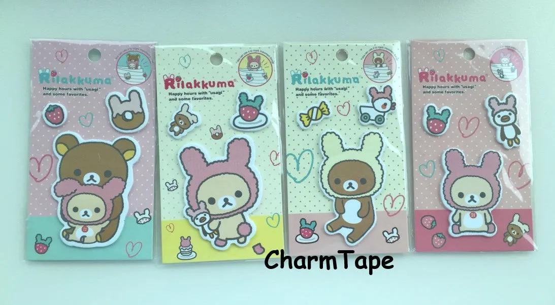 Rilakkuma bear Sticky Post It Memo Note Pad 45 sheets SS382