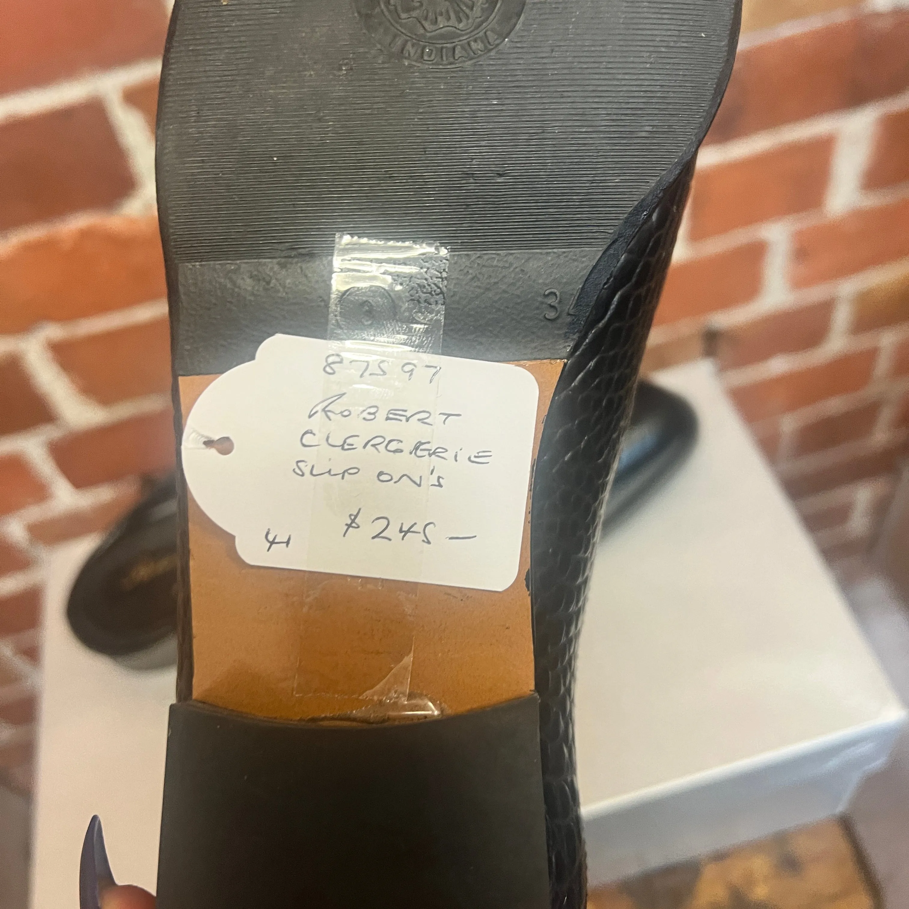 ROBERT CLERGIERE leather mules 41