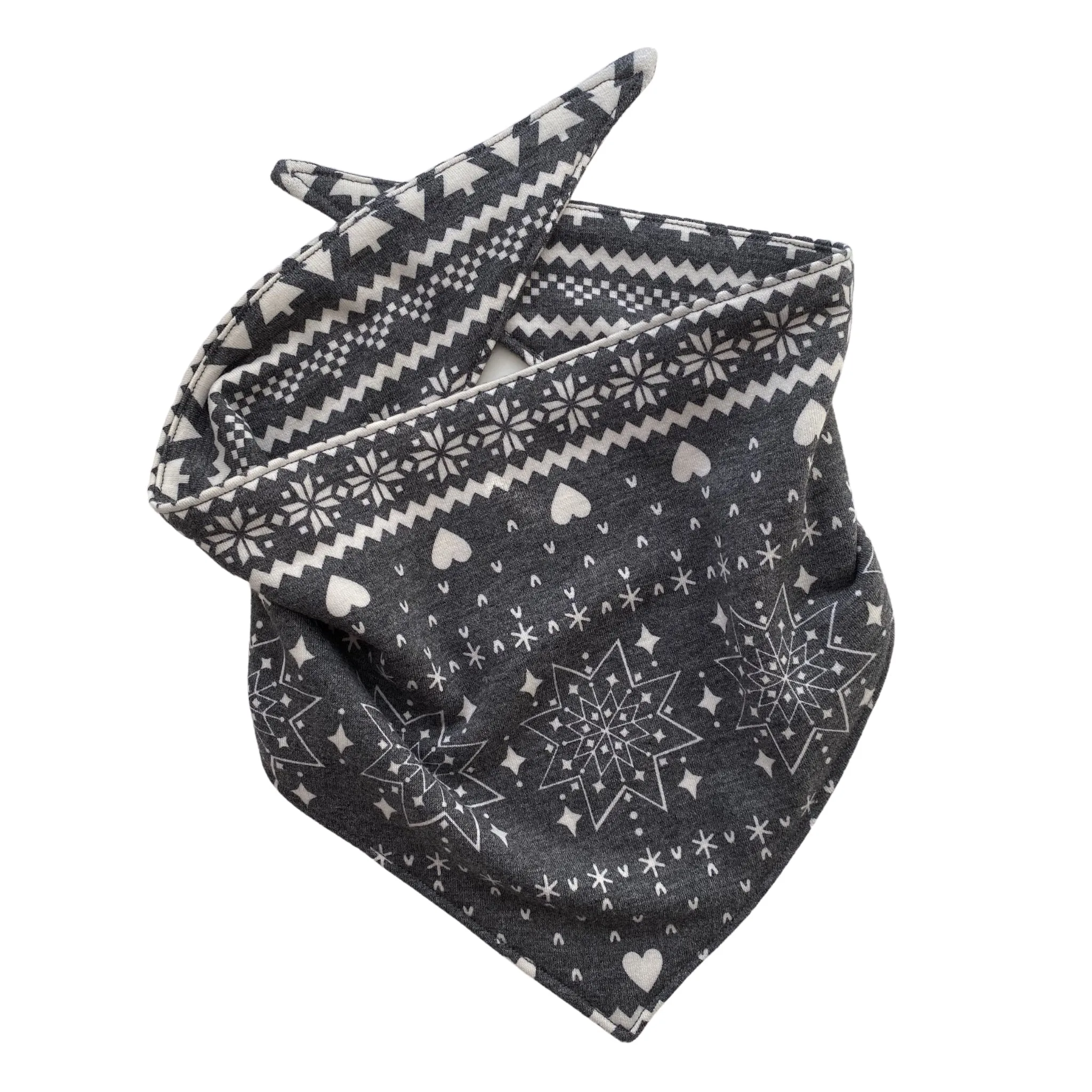 Snowflakes and Trees on Soft Black scARF