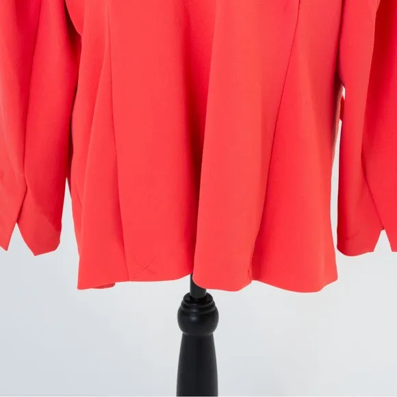 Timeless classic crepe coral single button blazer Diane Gilman DG2 spring
